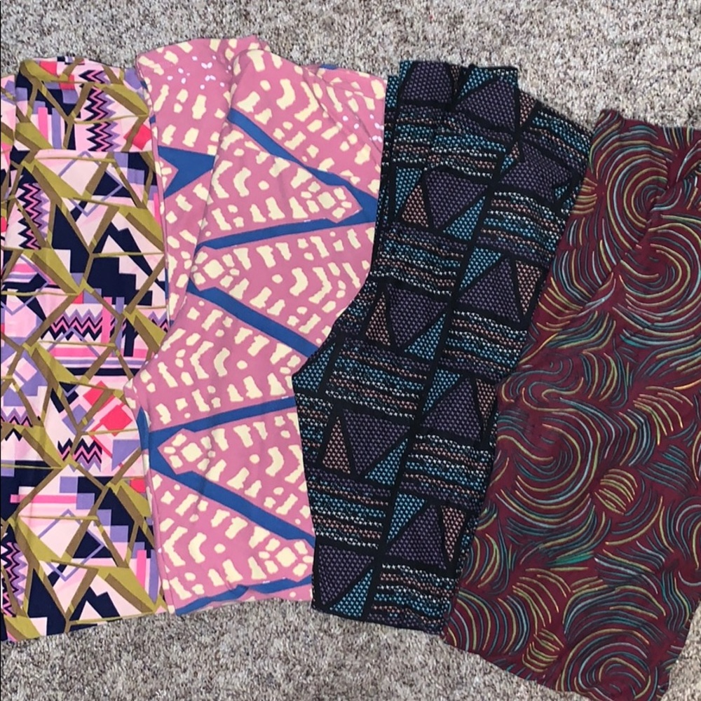 Lot of 4 TC LuLaRoe Leggings